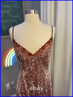 Vintage Betsey Johnson New York velvet dress Y2K women's size 8