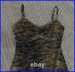 Vintage Betsey Johnson Y2K Slip Cocktail Dress Snake