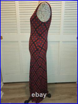 Vintage Betsey Johnson plaid Maxi dress L
