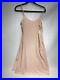 Vintage Boudoir Peach Silk Nightie Chemise Slip Dress French Seams 39 Bust