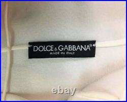 Vintage C. 1999 Dolce & Gabbana Sheer Ivory Slip Mini Dress 38/40