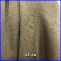 Vintage CELINE Green Khaki 100% Silk Slip Dress, Y2K, FR 42, L, AU 14