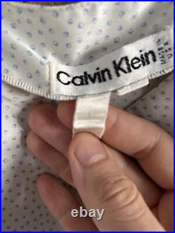 Vintage Calvin Klein Women's Slip/Slip Mini Dress, 80's USA Made