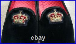 Vintage Carroll & Co Velvet Crown Slip On Loafers Shoes Men Uk Size 11m