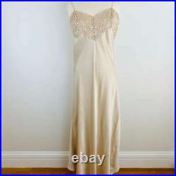 Vintage Charmeuse Silk Lace Donna Karan Slip Dress