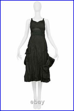 Vintage Christian Dior By Galliano Black Taffeta Hobo Party Dress