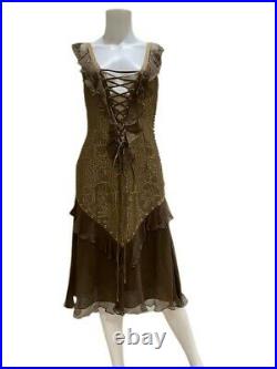 Vintage Christian Dior Dress John Galliano for Dior 2003 Corset Dress
