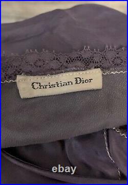 Vintage Christian Dior Dusty Purple Silk Slip (Size S)