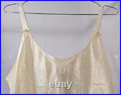 Vintage Christian Dior Neiman Marcus Ivory Satin Lingerie Slip Dress Medium