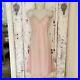 Vintage Christian Dior Sz. Large 10 Pink Lace Trim Slip Dress Nightgown lingerie