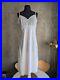 Vintage Christian Dior Trotter Oblique Logo Ivory Slip Dress Lingerie Sz 38