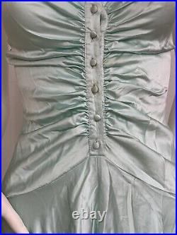 Vintage Christine Proenza Acqua Silk Satin Slip Dress, Slip Made US Fits 00-0