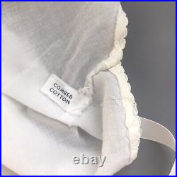 Vintage Combed Cotton Lingerie 1940's Undergarment Slip Wedding Dress 34