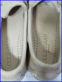 Vintage Cream Cole Haan loafer slip on Made USA. Vibram sz 8 New NOS