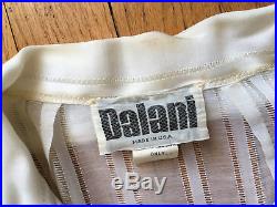 Vintage Dalani Floral Organza Maxi Dress with Slip and Belt