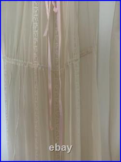 Vintage Daniel Fielden Maxi Dress With Silk Bandeau Maxi Slip Very Pretty 10