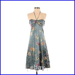 Vintage Deadstock Betsey Johnson Floral Slip Dress 100% Silk NWT Size 2 Tulle