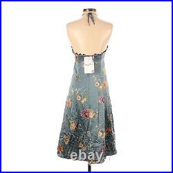Vintage Deadstock Betsey Johnson Floral Slip Dress 100% Silk NWT Size 2 Tulle