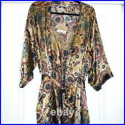 Vintage Dior Robe & Lace Satin Slip Dress Set Size Small