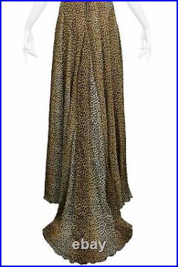 Vintage Dolce & Gabbana D&g Leopard Gown With Train