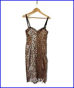 Vintage Dolce & Gabbana Leopard Print Slip Wiggle Dress Size XS S 90's Y2K D&G