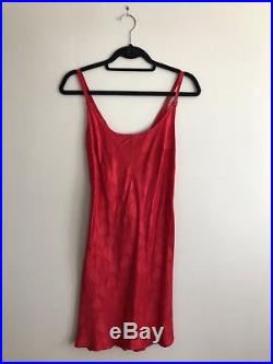 Vintage Dolce & Gabbana Red Silk Slip Dress