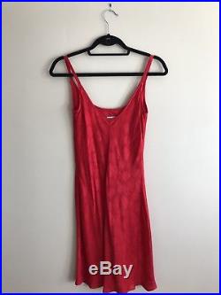 Vintage Dolce & Gabbana Red Silk Slip Dress