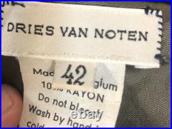 Vintage Dries Van Noten Strapless Satin Slip Dress Skirt 42