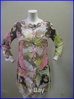 Vintage EMILIO PUCCI Two Piece Slip Mini Dress Set EPFR Size SMALL