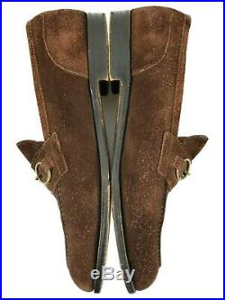 Vintage Edward Green Paul Stuart 11 C Suede Leather Slip On Penny Loafer Shoes