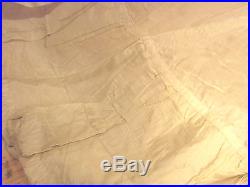 Vintage Edwardian Skirt Bodice Slip 3pc Set Satin POUTER Antique Dress +FABRIC