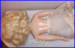 Vintage Effanbee Honey strung 16 doll- original dress & slip