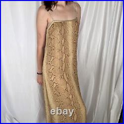 Vintage Emanuel Ungaro Python Silk Dress, Size 6/40