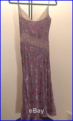 Vintage Emanuel Ungaro Silk Midi Floral Slip Dress 36