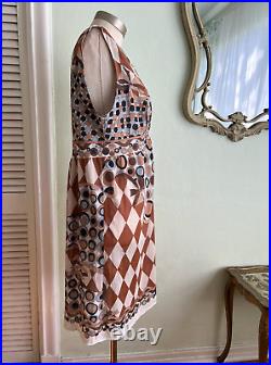 Vintage Emilio Pucci Dress Slip Formfit Rogers Full Nightgown Med M Print Rare