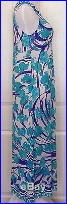 Vintage Emilio Pucci For Rogers 1970s Timeless Maxi Slip Dress Size Small