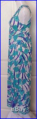 Vintage Emilio Pucci For Rogers 1970s Timeless Maxi Slip Dress Size Small