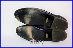 Vintage Ennesi Gold Genuine Ostrich Slip On Dress Shoes Mens 11 W Made In Italy