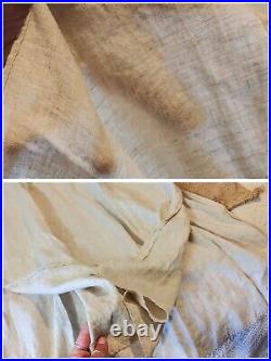 Vintage FLAX Engelhart 100% Linen Dress Lagenlook Cottagecore Boho Art Slip M