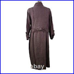 Vintage FLAX Engelhart Linen Dress Duster Jacket sz Small Lagenlook Cottagecore