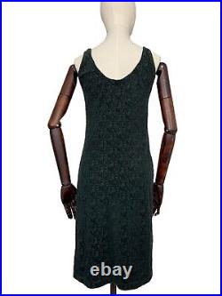 Vintage Fendi Monogram Towelling Velour Beach Slip Dress 42