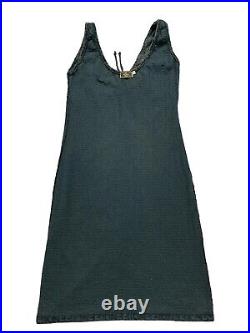Vintage Fendi Monogram Towelling Velour Beach Slip Dress 42