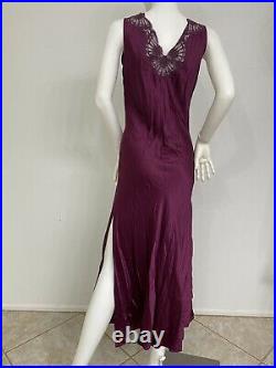 Vintage Fernando Sanchez Silk Slip, Slip Dress W Lace Small Unworn