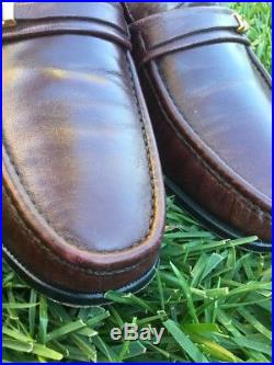 Vintage Florsheim Imperial Mens Como Slip On Loafer Dress Shoes Brown Sz 11.5E