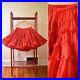 Vintage Fluffy Square Dance Red Petticoat XS-M