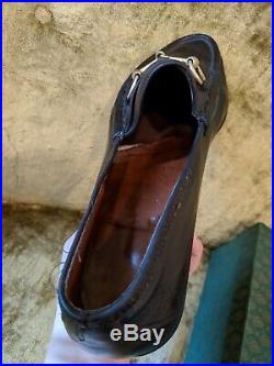 Vintage GUCCI Men's Horse Bit Driving Loafers Slip On Shoes &Box Size 46 US 12.5