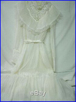 Vintage GUNNE SAX by Jessica-San Francisco Wedding Dress & Slip-Sz 7-Orig 70's