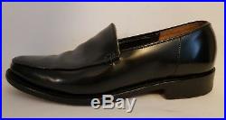 Vintage George Cox Black Leather Slip On Loafer Shoes UK Size 7 RRP £200+