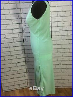 Vintage Ghost Maxi Bias Slip Dress Blue Size P
