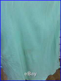 Vintage Ghost Maxi Bias Slip Dress Blue Size P